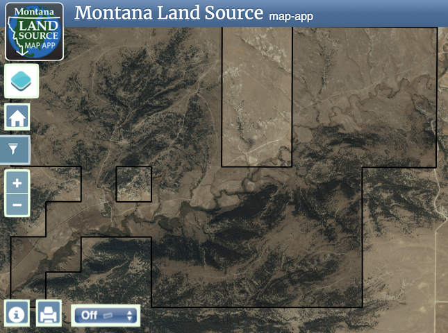 East Fork Ranch map image