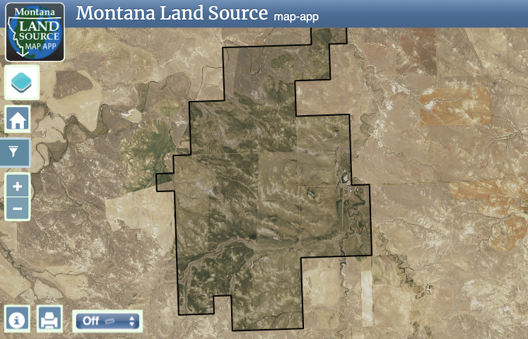 Eastern Mountana Grain Farm map image