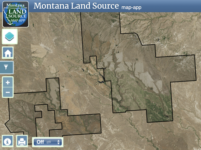 Finger Buttes Ranch map image