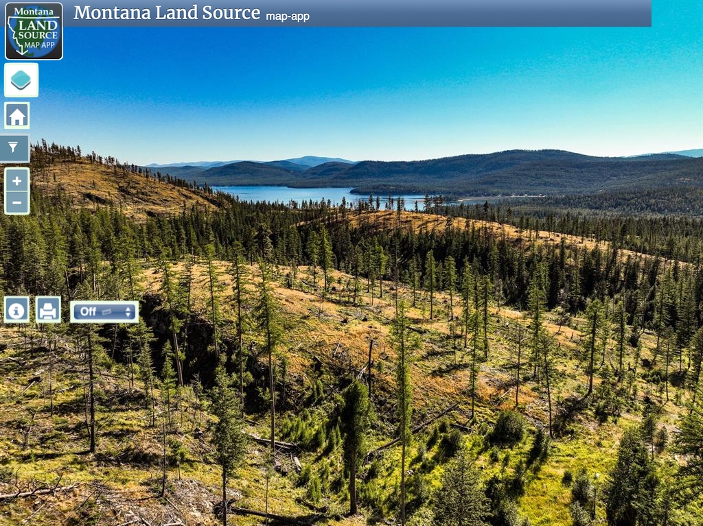 Large Acreage Vacant Land Near Little Bitterroot Lake map image