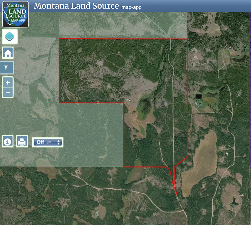 Hanging J Ranch map image