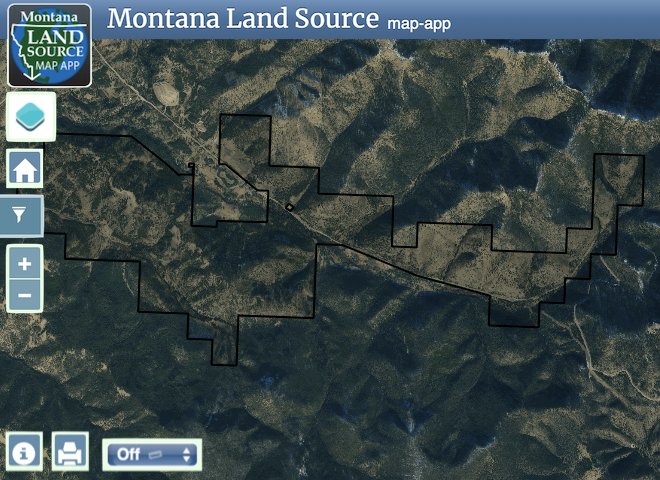 Horsefly Creek map image