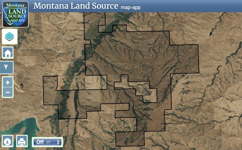 Jess Coulee Ranch map image