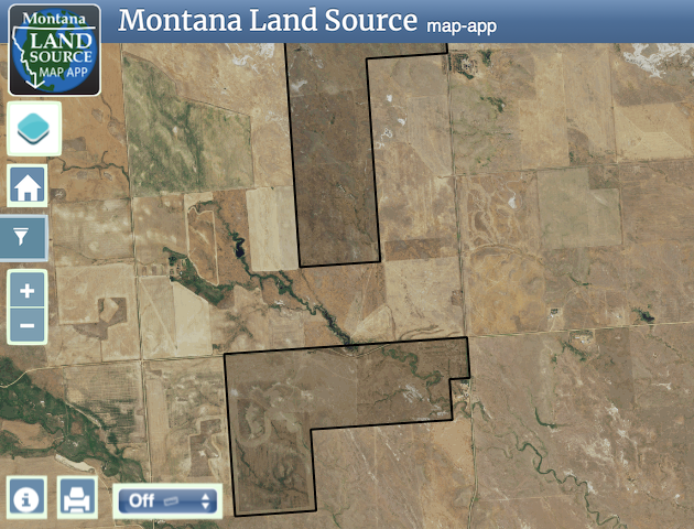 Lender Owned 1171+- Acres - Online Auction map image