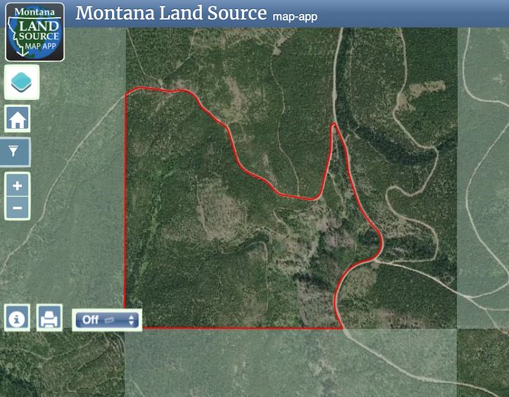 Little Bitterroot Overlook map image