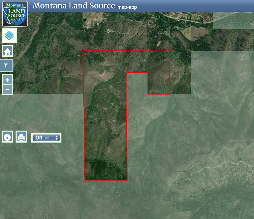 Lolo Peak Shadows Sections 2 & 11 map image