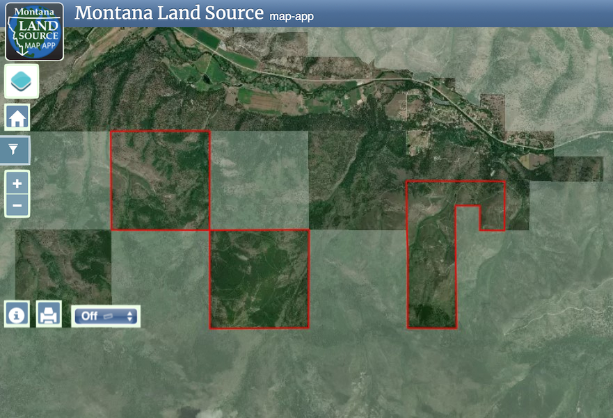 Lolo Peak Shadows map image