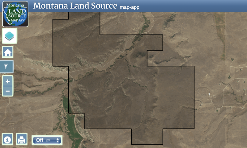 Lower Grove Creek Ranch map image