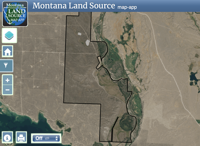 Lower Sun River Ranch map image