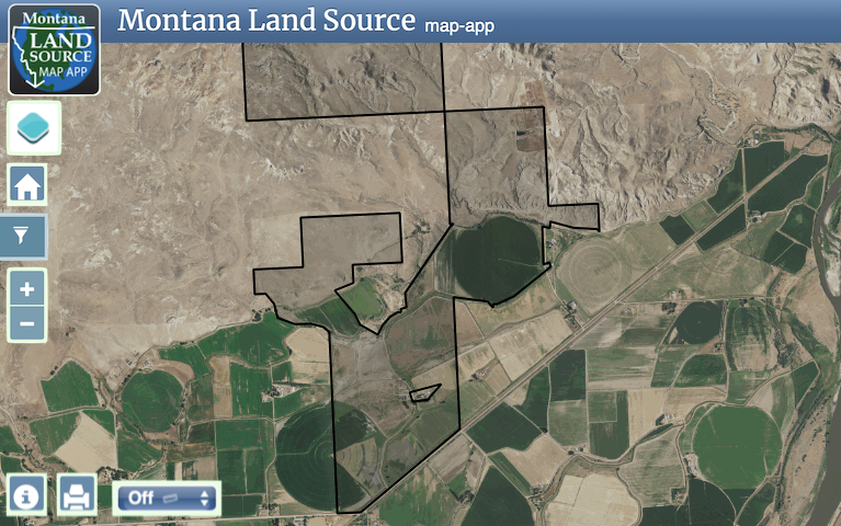 Miles City Ranch map image