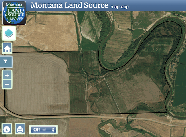 Milk River Irrigation Project map image