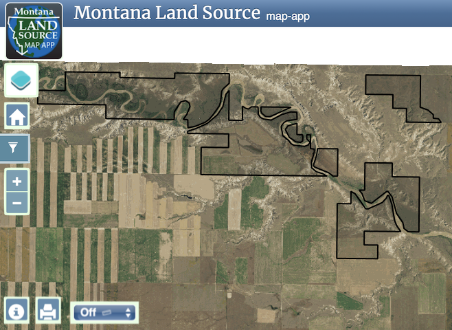 Milk River Ranch map image