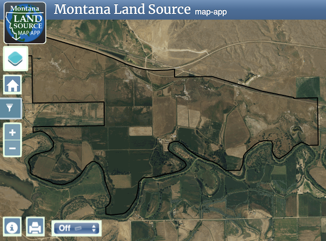Milk River Ranch map image
