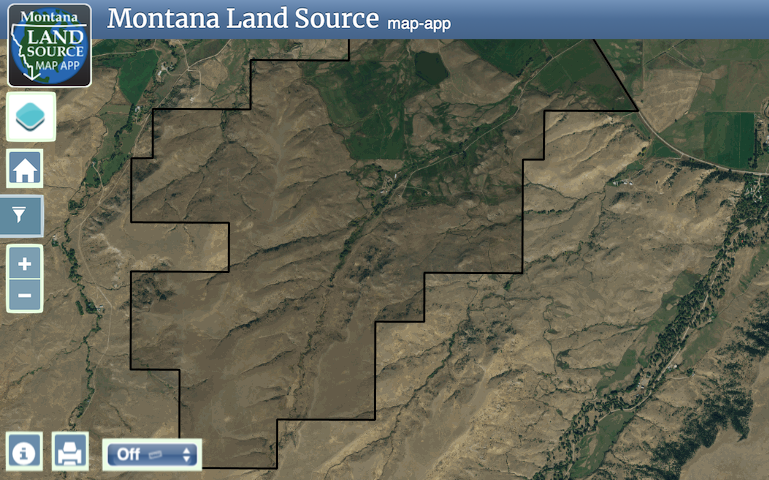 Milligan Creek Ranch map image
