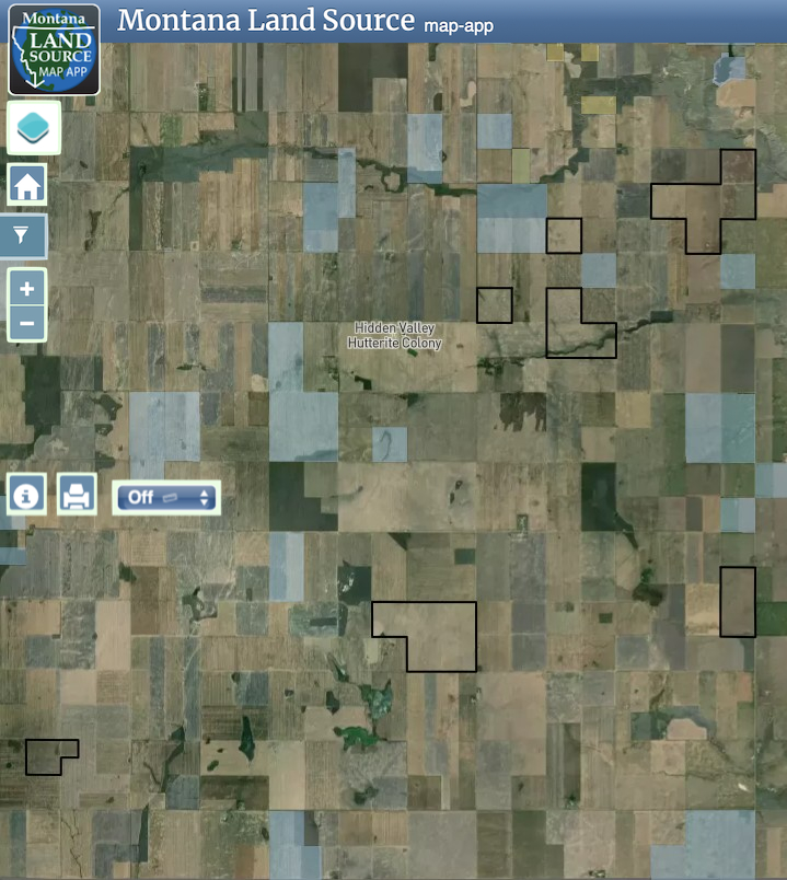 Monette Farms to Hidden Springs Colony Sale map image