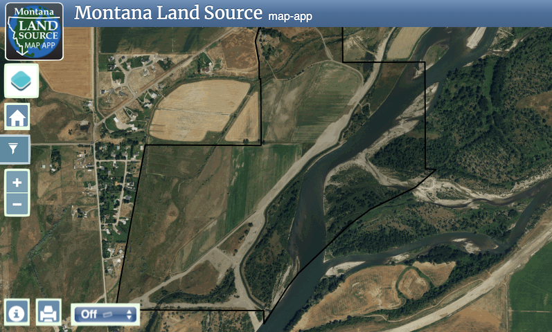 Montana River Ranch map image