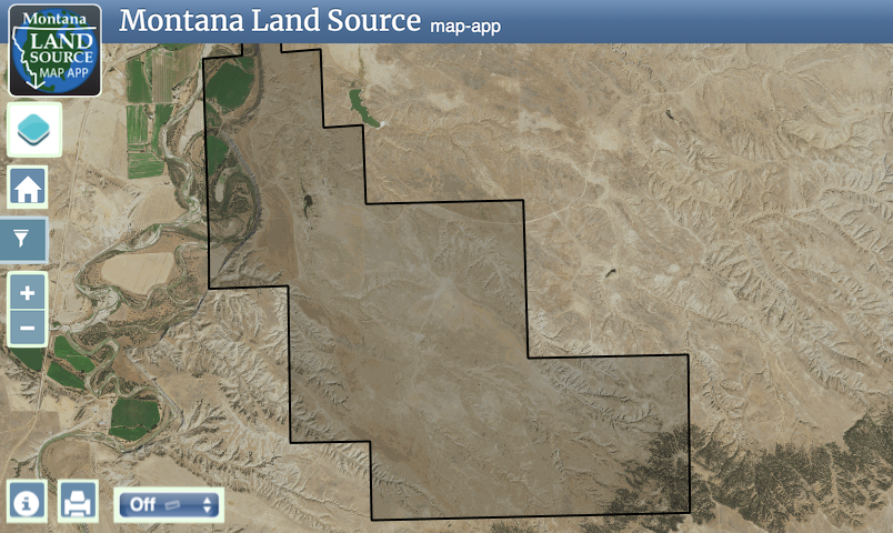 Mosby Musselshell Ranch map image