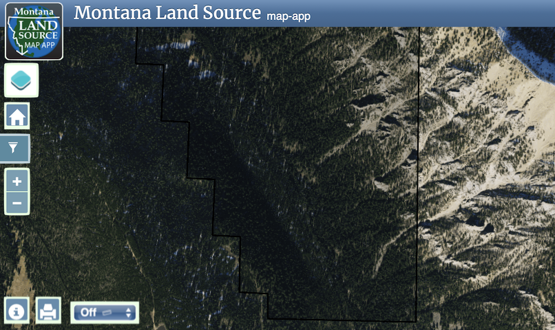 Northfork map image
