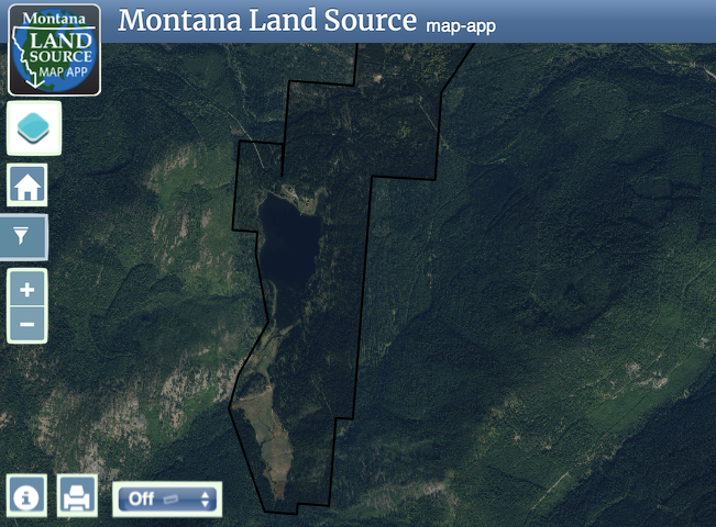 Okaga Lake Ranch map image