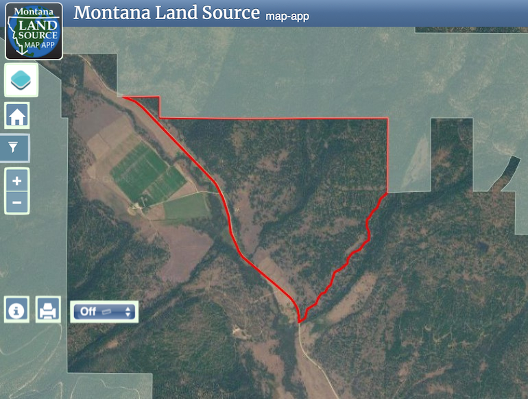 Pine Creek Ranch map image