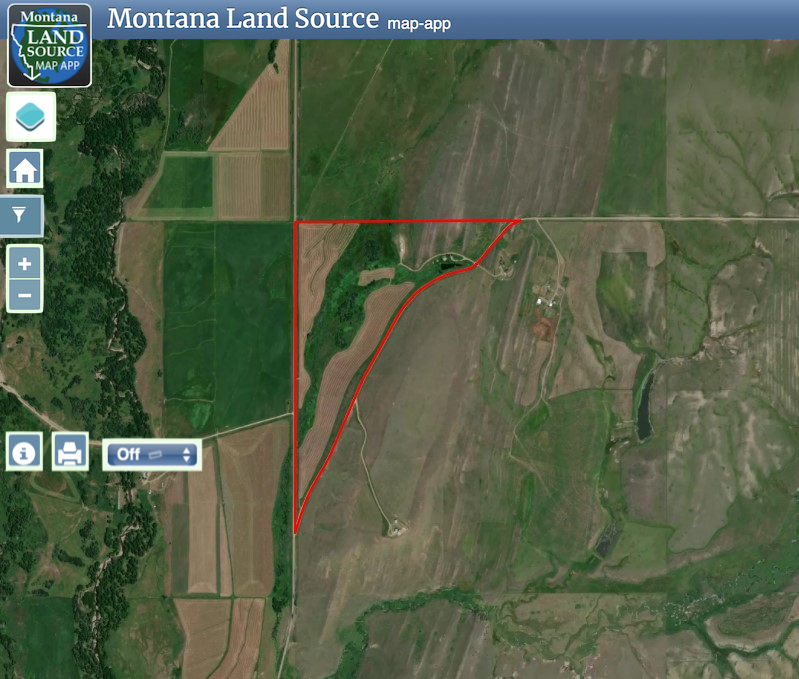 Porcupine Creek Homestead map image