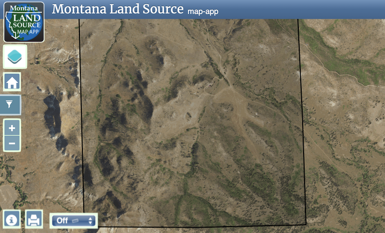 Powder River County Hunting Property map image
