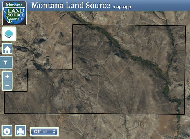 Private and Secluded 984 Acres map image