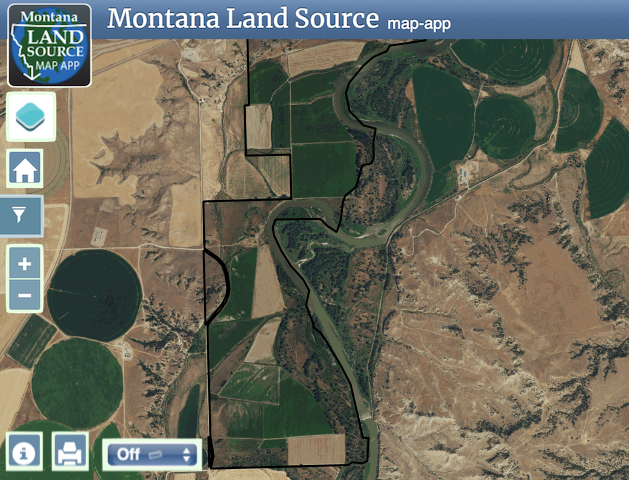 Rivers End Ranch map image