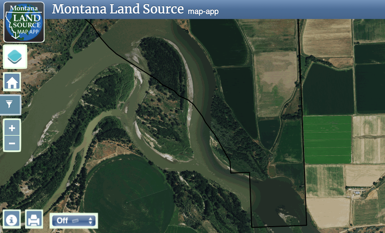 Rosebud County Land Auction (4-6-16) map image