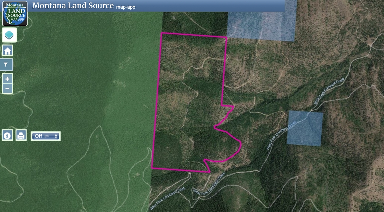 West Fork Combest Creek Tract 4 map image
