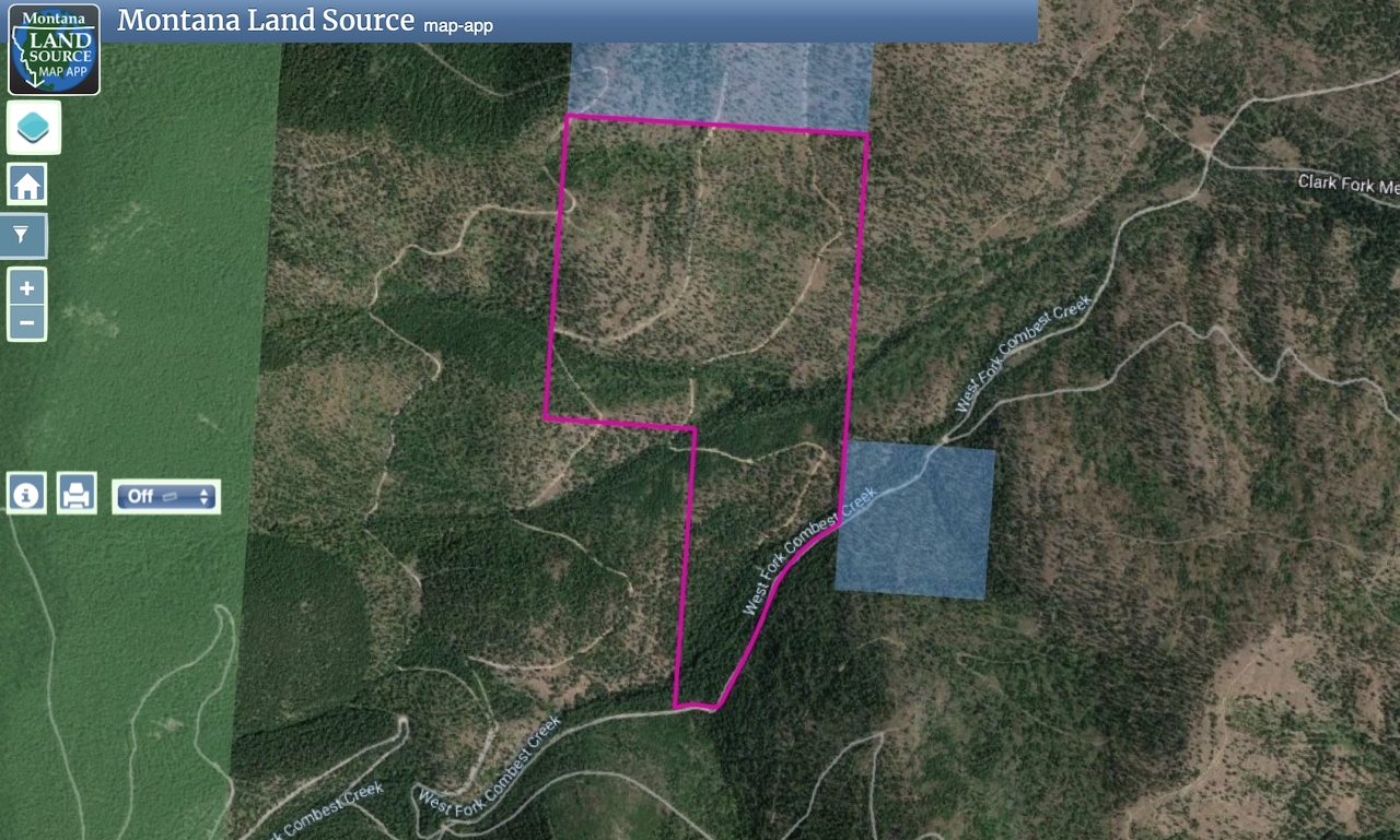 West Fork Combest Creek Tract 2 map image