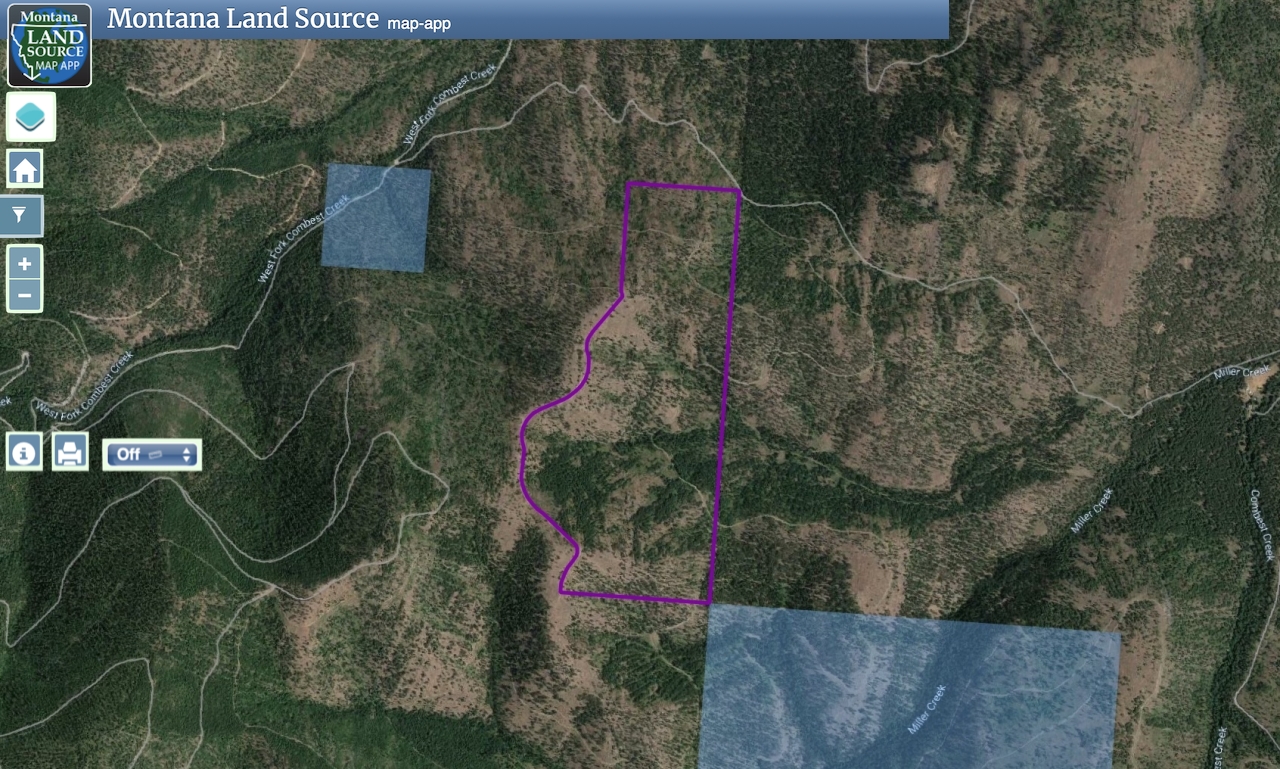 West Fork Combest Creek Tract 1 map image