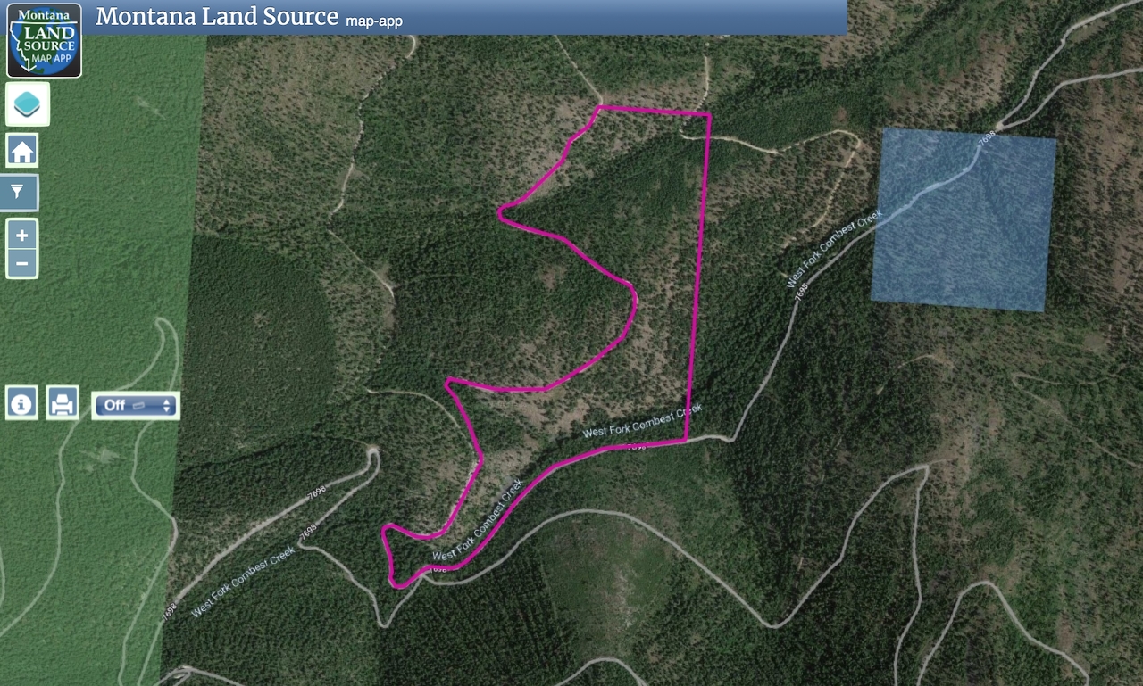West Fork Combest Creek Tract 3 map image