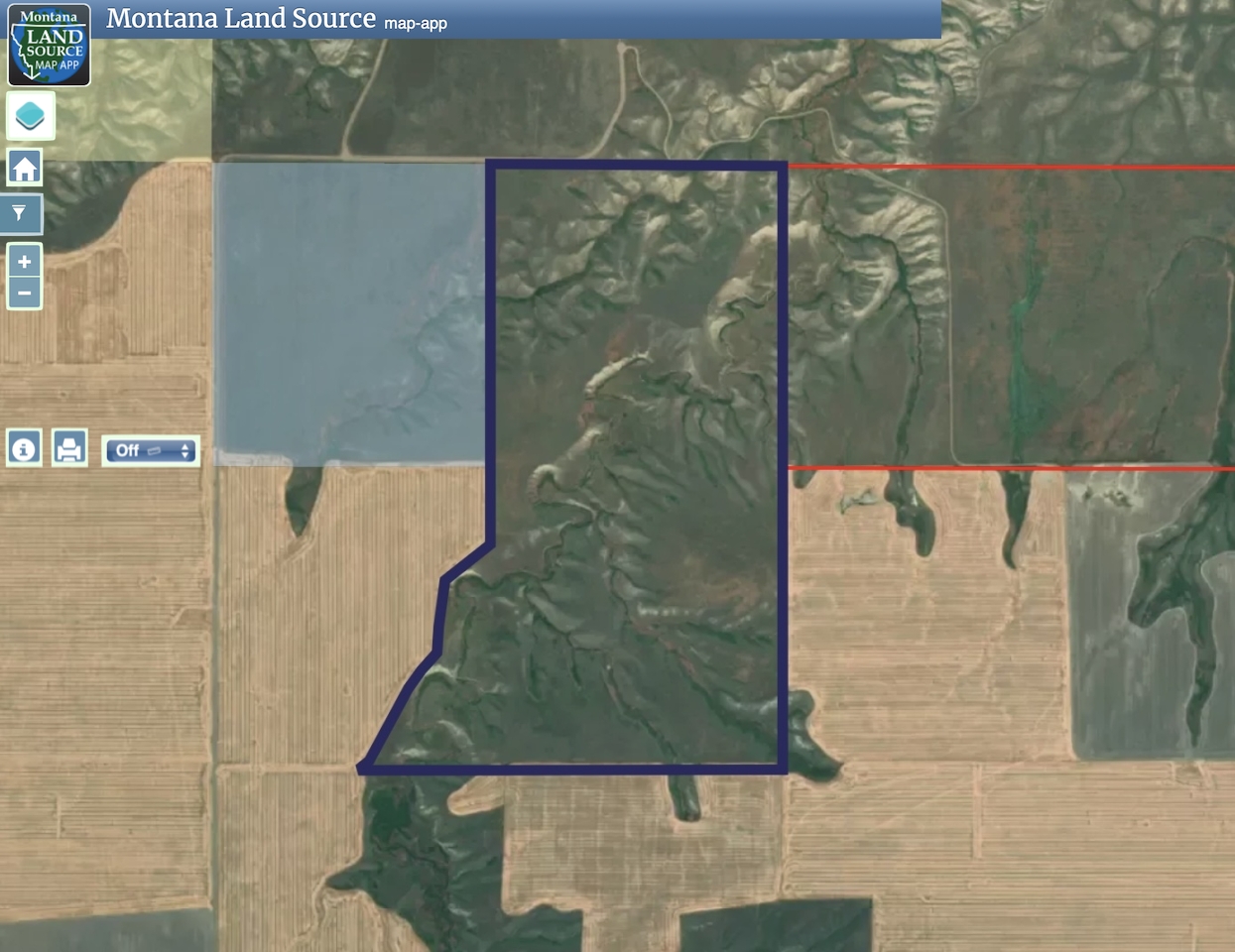 Cherry Coulee Road - 350 acres map image