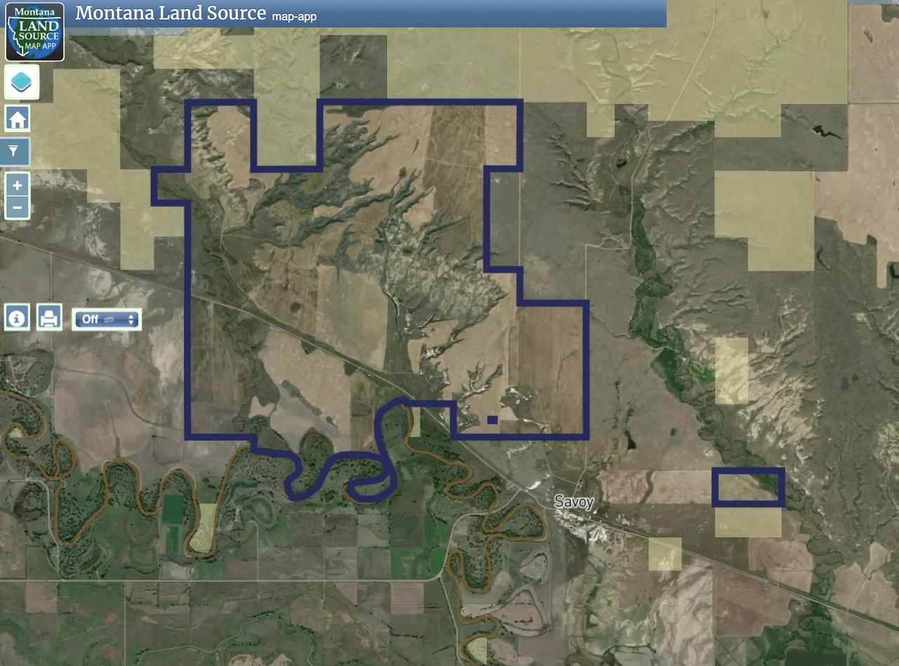 Milk River Treasure Ranch map image