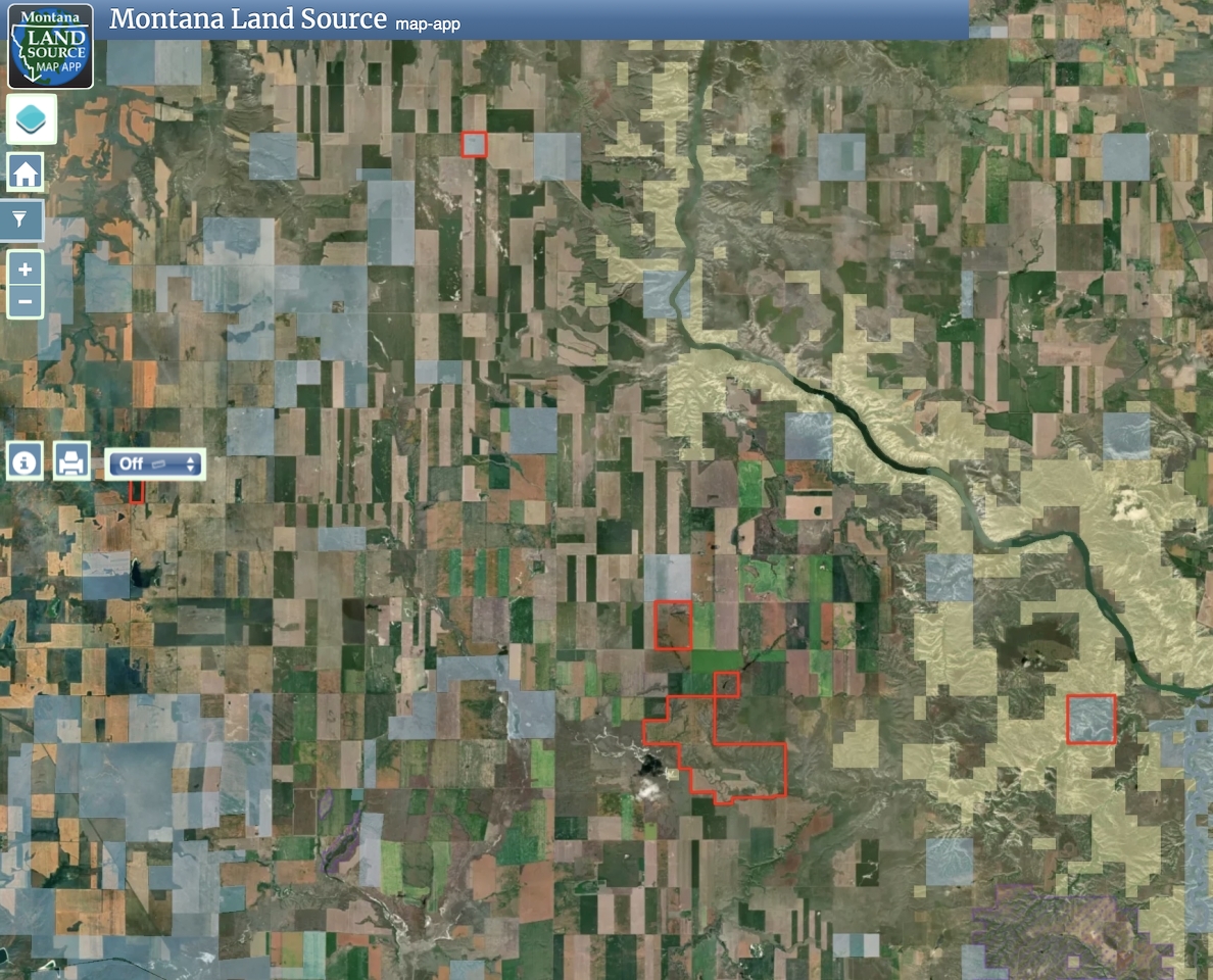 Montana Farm, Ranch, and Recreational Property map image