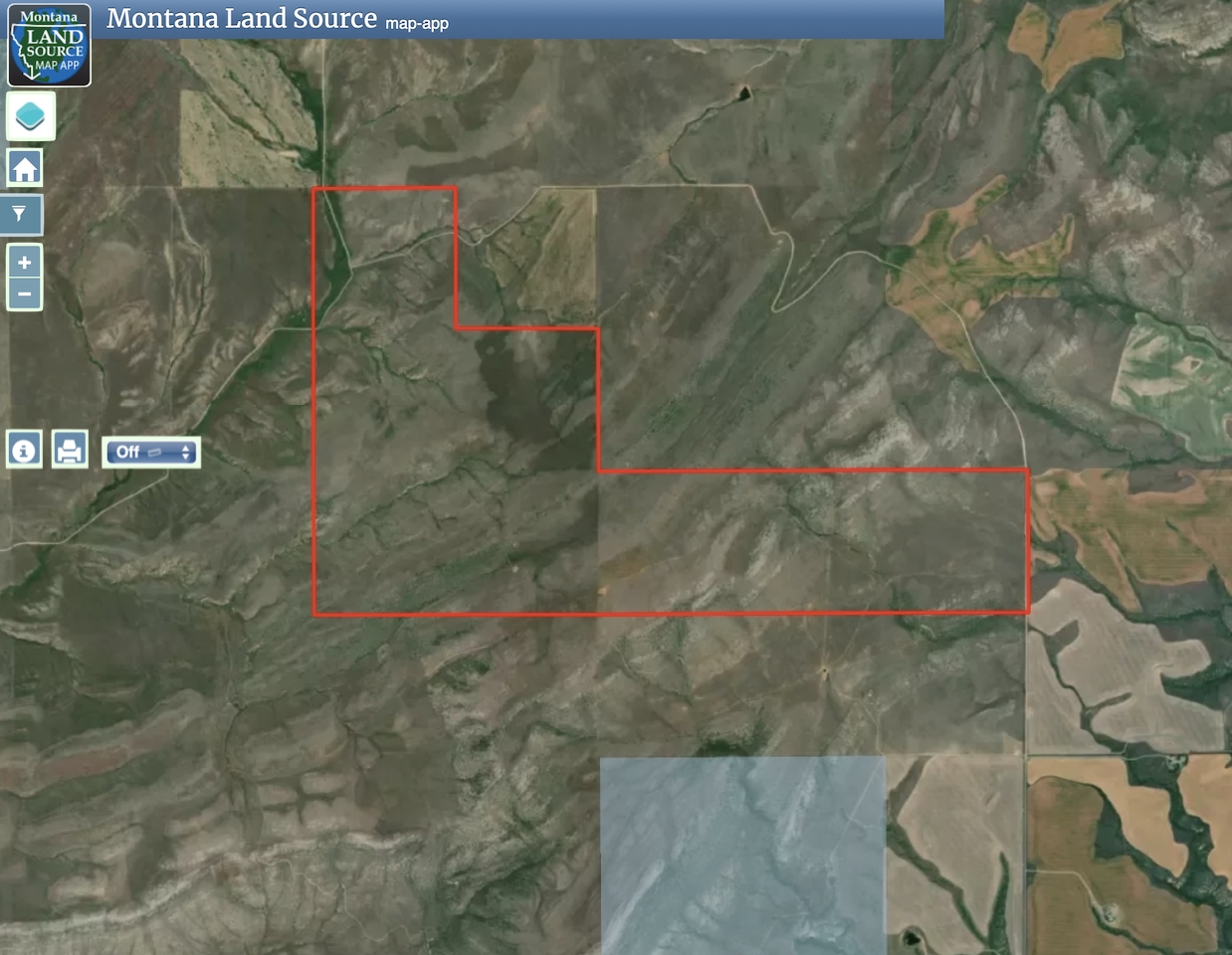 Horseshoe Foothills Ranch map image