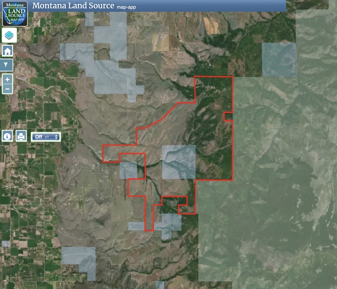 Bitterroot Hunting Retreat map image