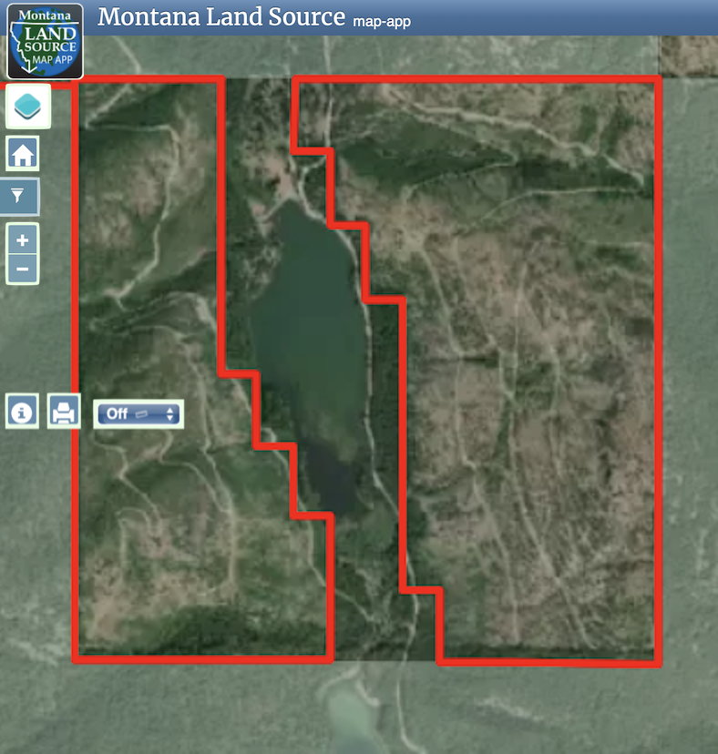 Vermillion Creek Road map image