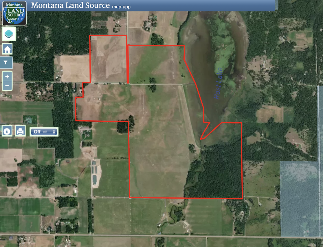500 & 430 Mud Lake Road map image