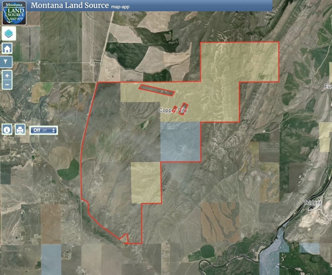 Copper City Ranch map image