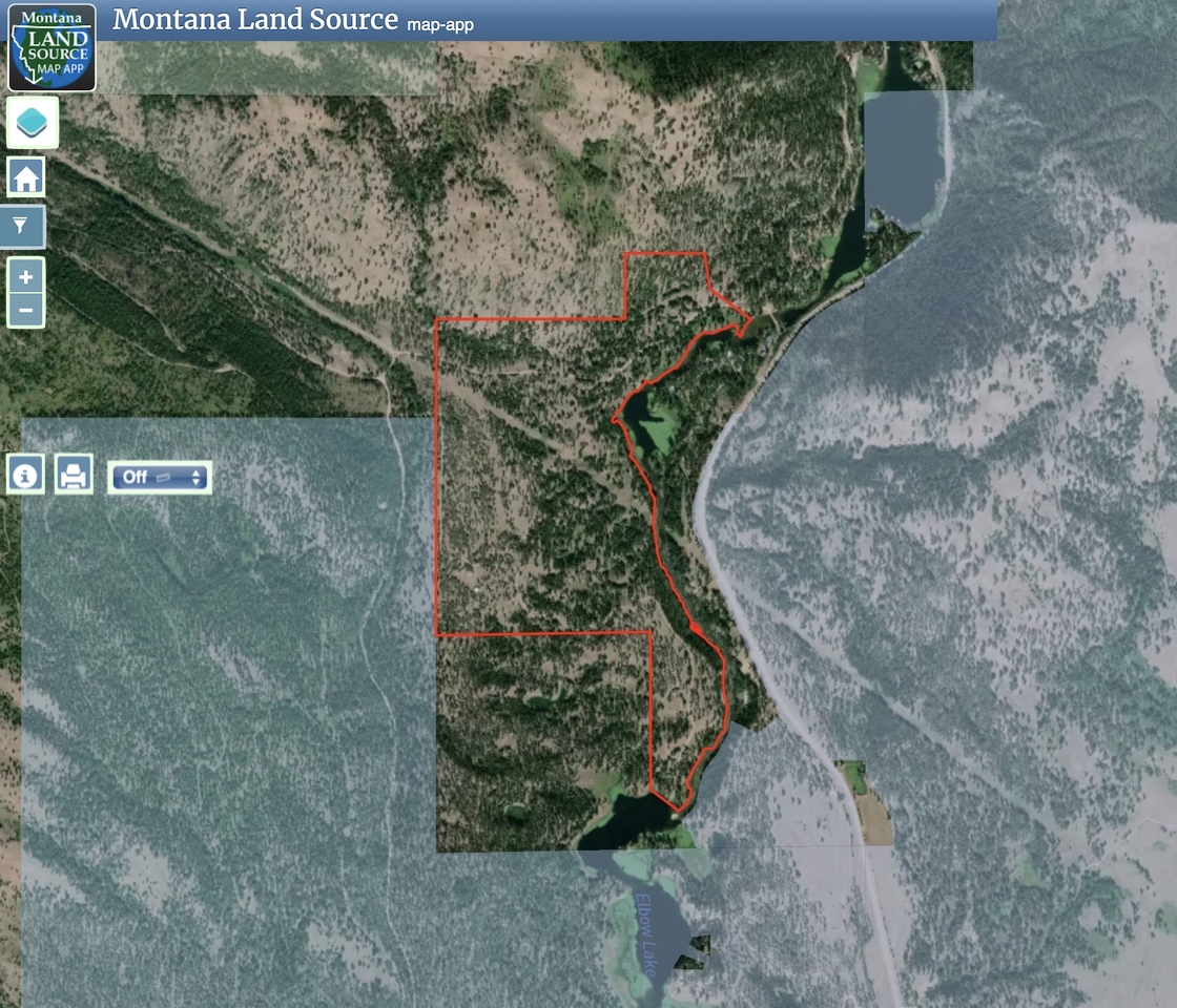 Elbow Lake Ranch map image
