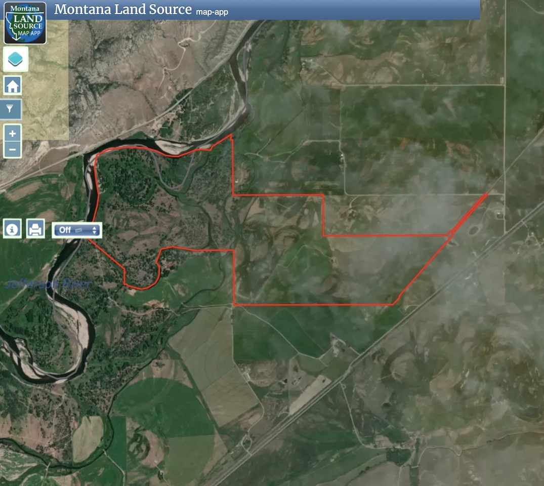 Jefferson River Sporting Ranch map image