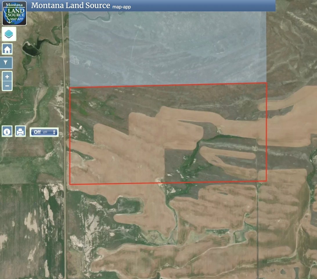 North 320 Acres Molt Rapelje Road map image