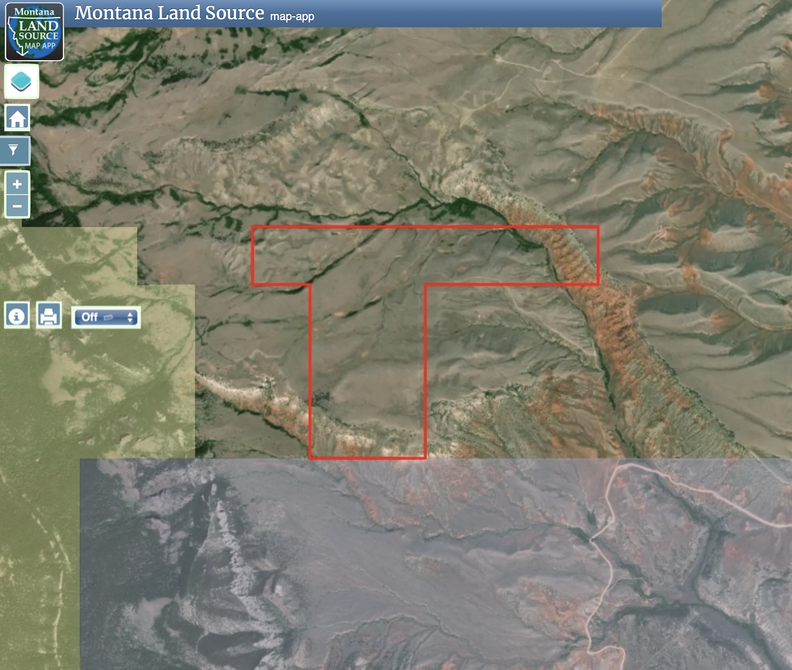 Bighorn Canyon Road map image