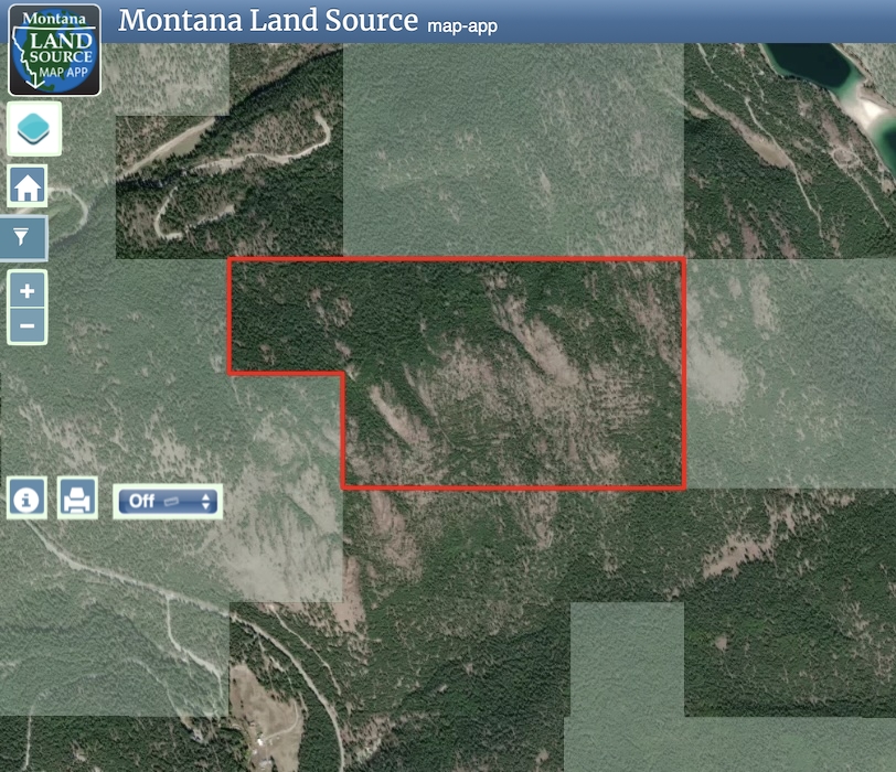 Pinkham Creek Road - 279.29 acres map image