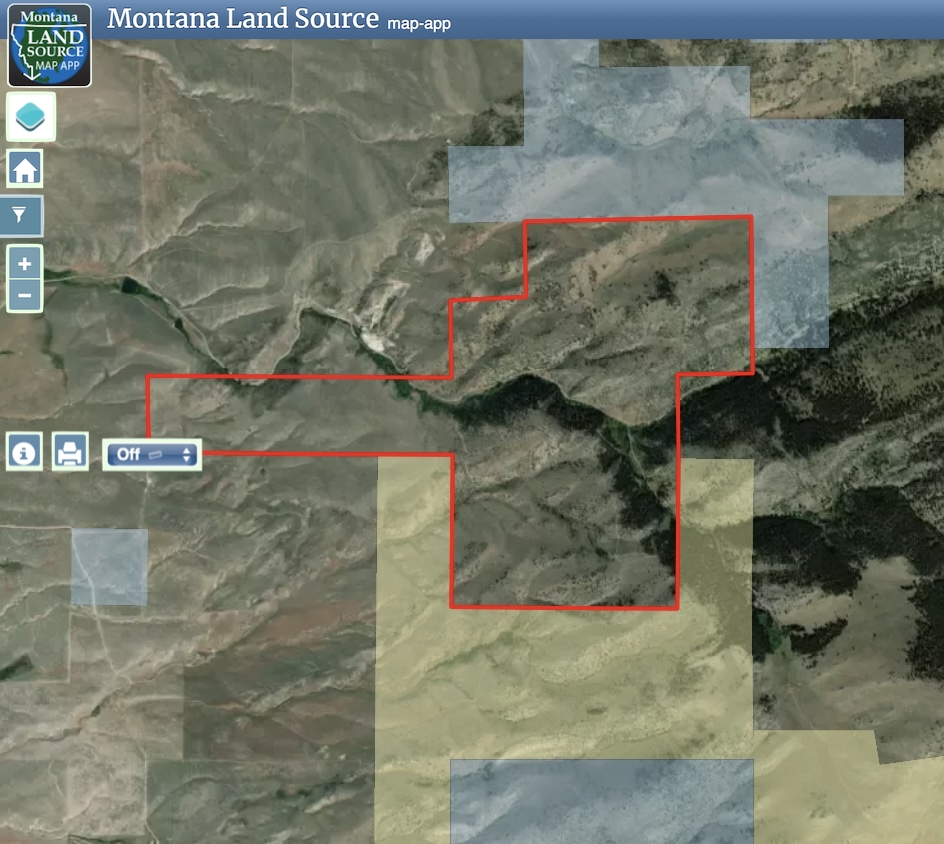 Axes Canyon Hunting Getaway map image