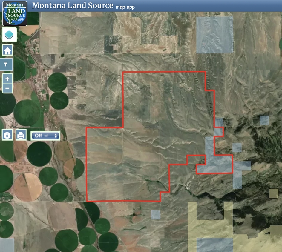 Axes Canyon Smith Unit map image