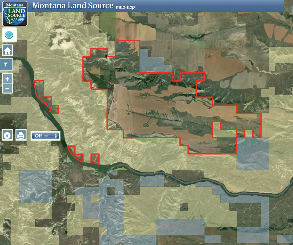 6628 8 Mile Bench Road map image