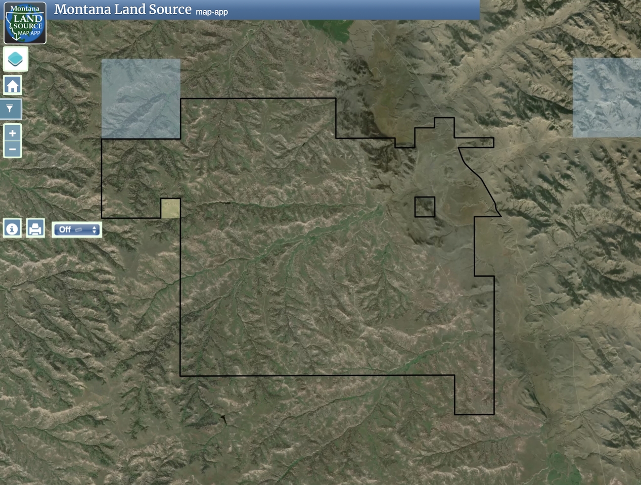 South Bighorn Ranch map image